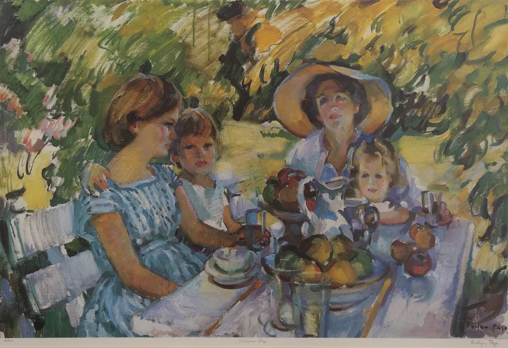 Evelyn Page (1899 - 1993) -  Summer Day - Print Image 1++