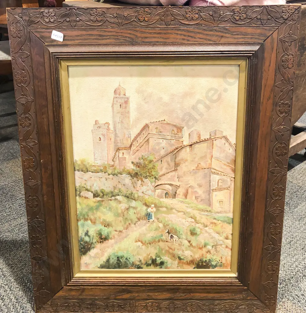 Framed Oil Work together with Oak Framed Portrait Print Image 1++