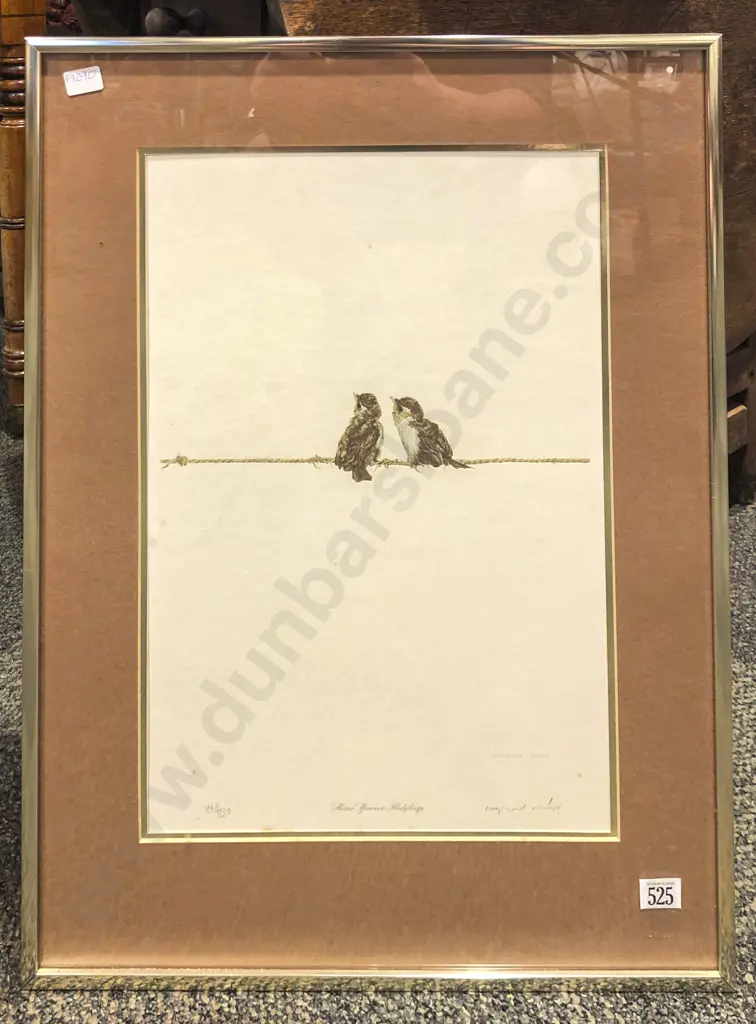 Raymond Ching "House Sparrow Fledglings" Signed Ltd Ed Print Image 1++
