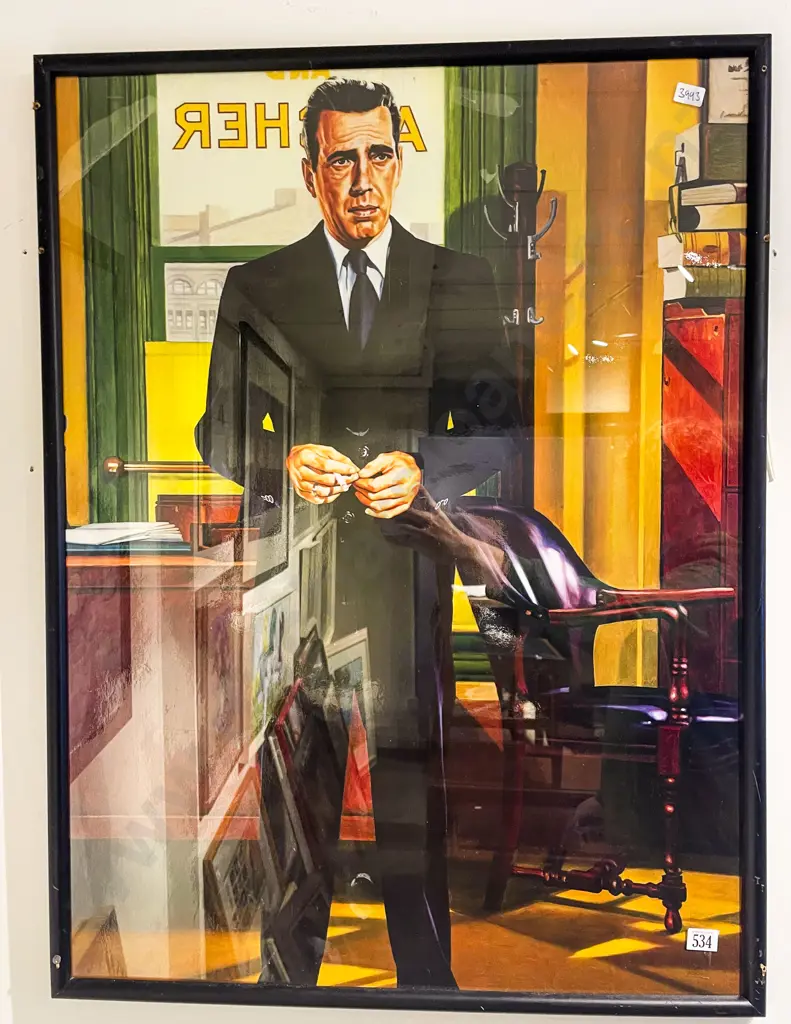 Framed Laminated Poster of Humphrey Bogart Image 1++