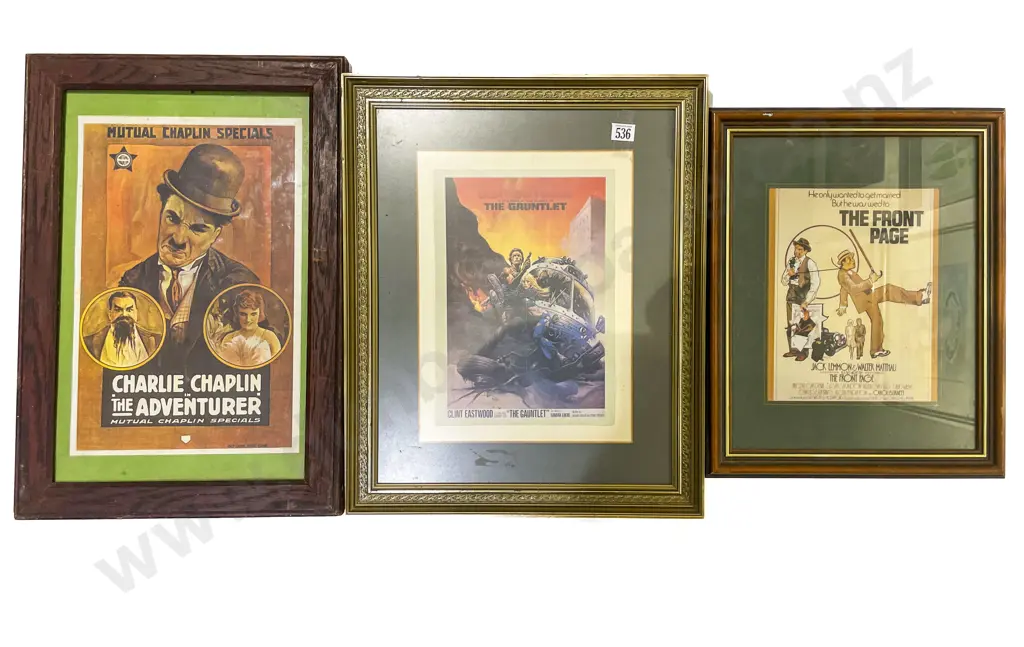 Eight Assorted Framed Posters Image 1++