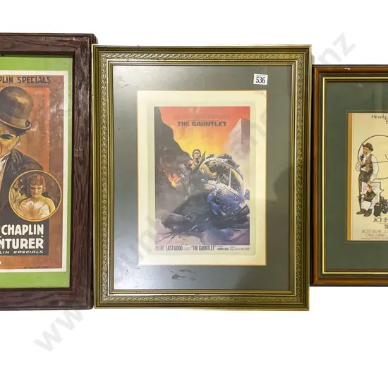 Eight Assorted Framed Posters