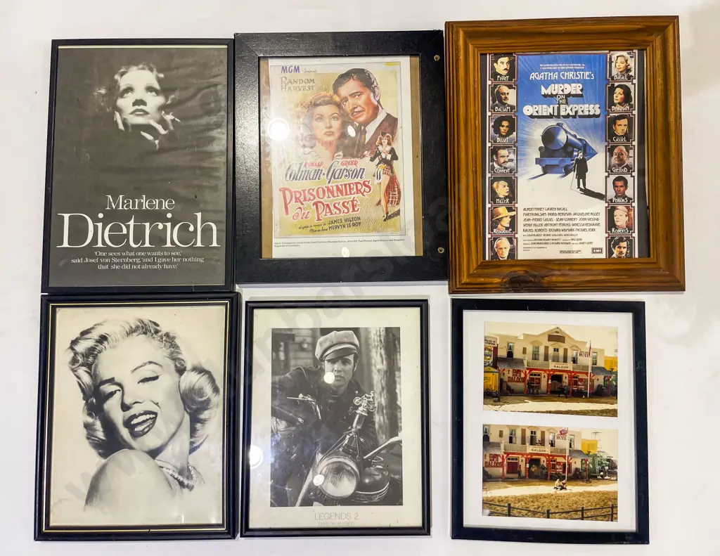 Box of Assorted Framed Posters Image 1++