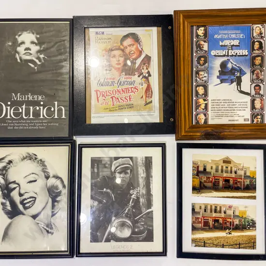 Box of Assorted Framed Posters