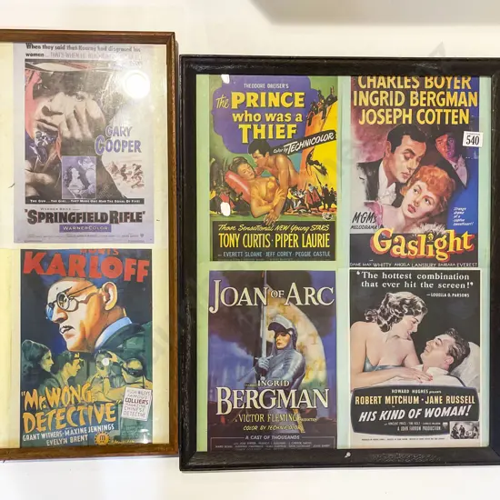 Six Assorted Framed Posters