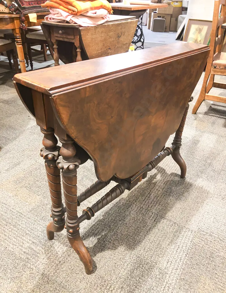 Antique Drop Side Table Image 1++