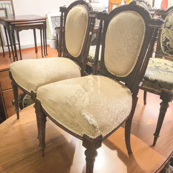 Pair of Upholstered Dining Chairs