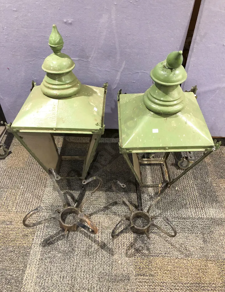 Two Large Vintage Street Lanterns Image 1++
