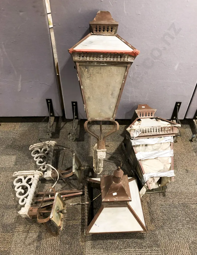 Two Large Vintage Street Lanterns Image 1++