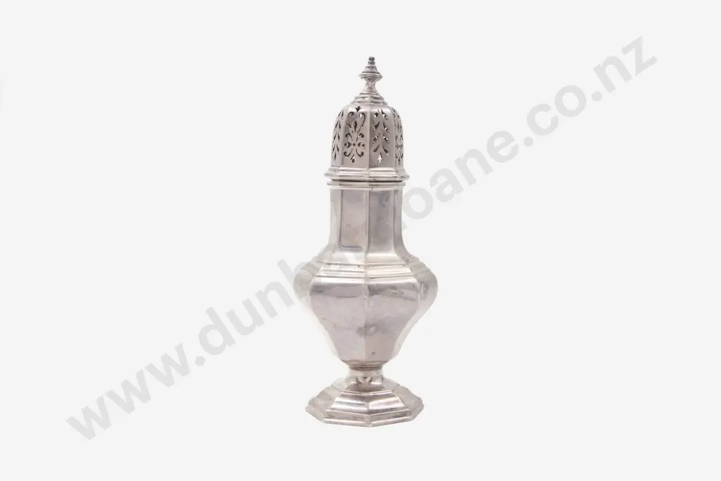 Edw VII S/S Sugar Caster Image 1++