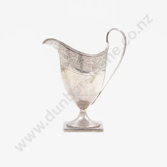 C19th Unmarked Silver Cream Helmet