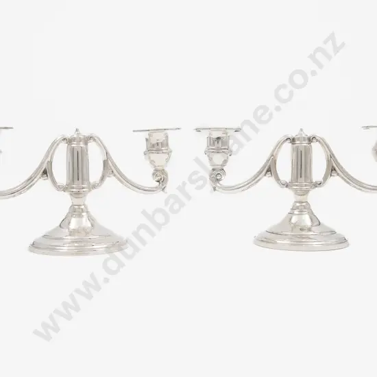 Pair S/S 2 Branch Candleabra