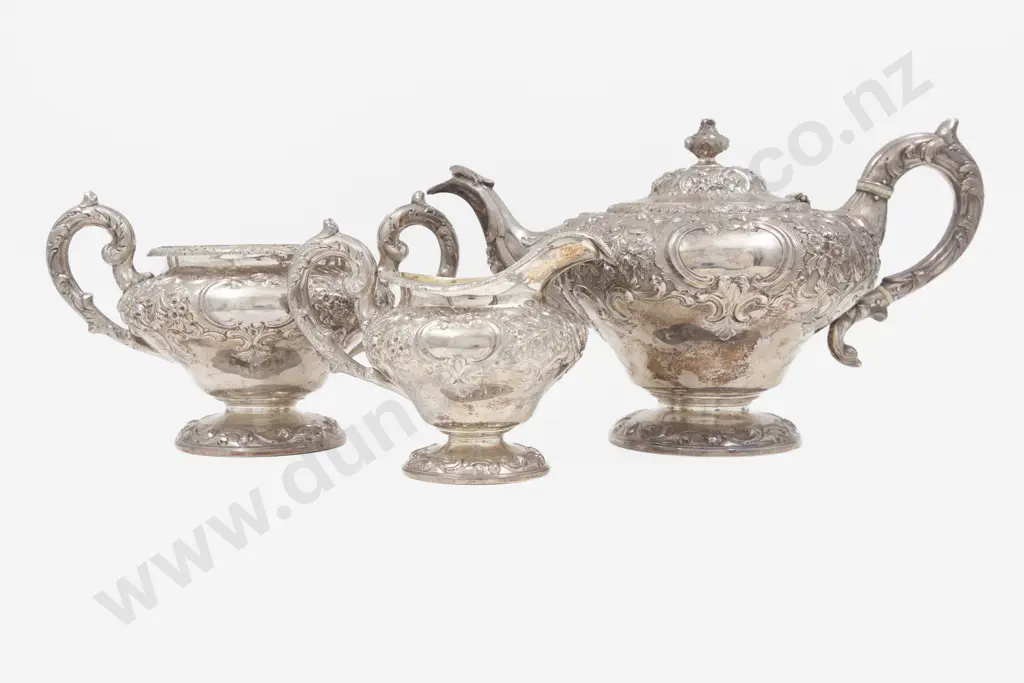 Wm IV Scottish S/S 3 Piece Teaset Image 1++