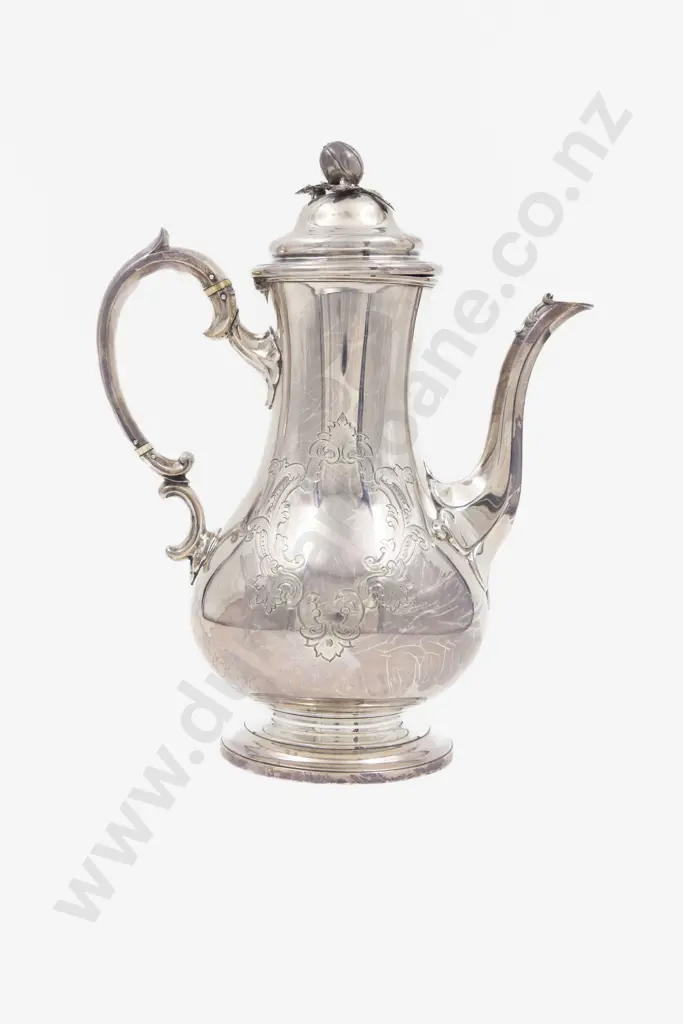 Vict S/S Coffee Pot By Edward & John Barnard Image 1++