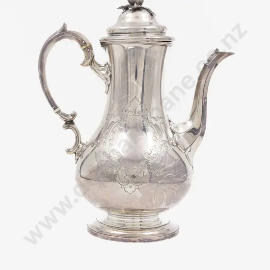 Vict S/S Coffee Pot By Edward & John Barnard