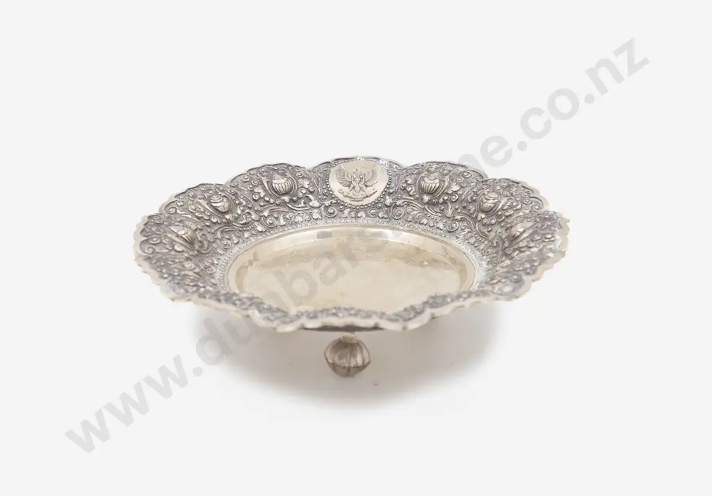 Indonesian .800 Silver Circular Table Bowl Image 1++