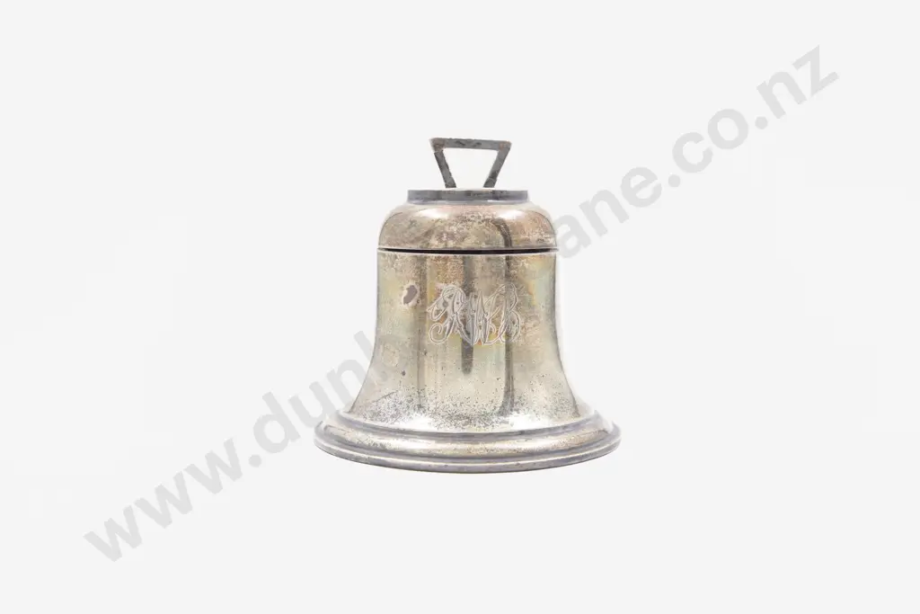 Edw VII S/S Bell Shaped Inkwell Image 1++