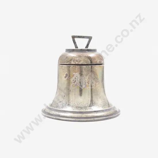 Edw VII S/S Bell Shaped Inkwell