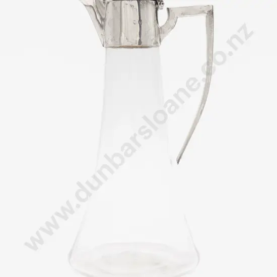 S/S Mounted Glass Claret Jug