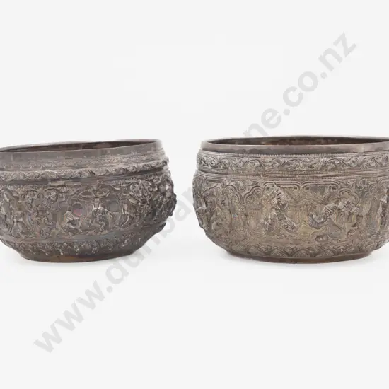 2 Asian Silver Bowls