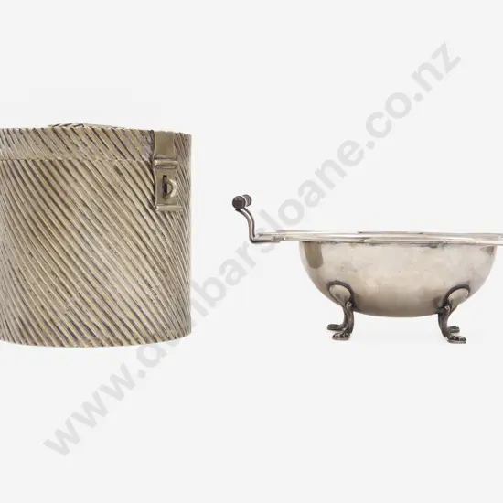 Unusual S/P Biscuit Barrel