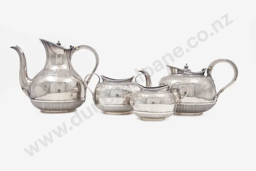 Good Quality Vict S/S 4 Piece Tea & Coffee Set Image 1++