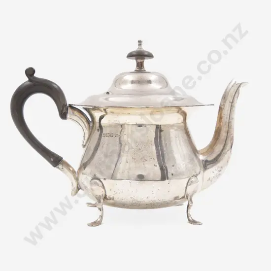 Edw VII S/S Batchelors Teapot by Walker & Hall