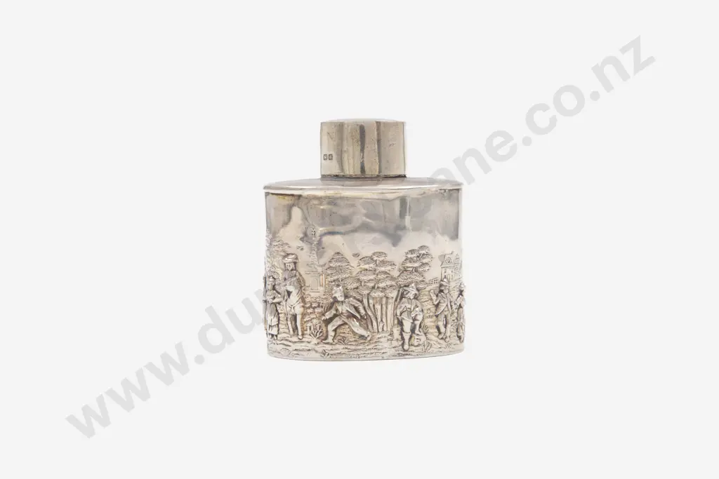 Edw VII S/S Tea Caddy Image 1++