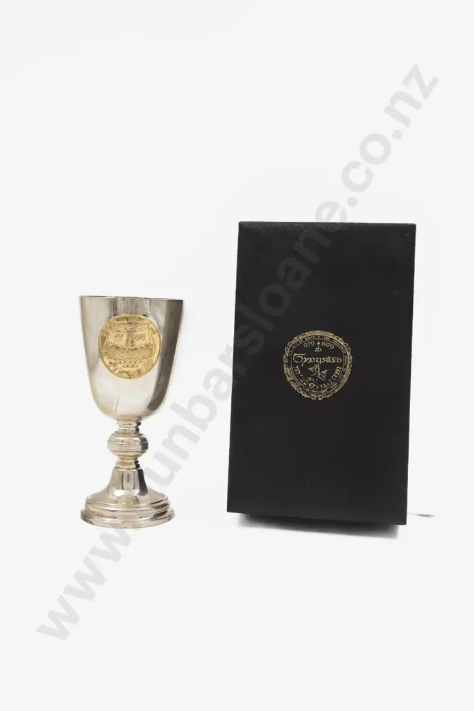 Cased Ltd Ed S/S Millenium Of Tynwald 979-1979 Commemorative Goblet Image 1++