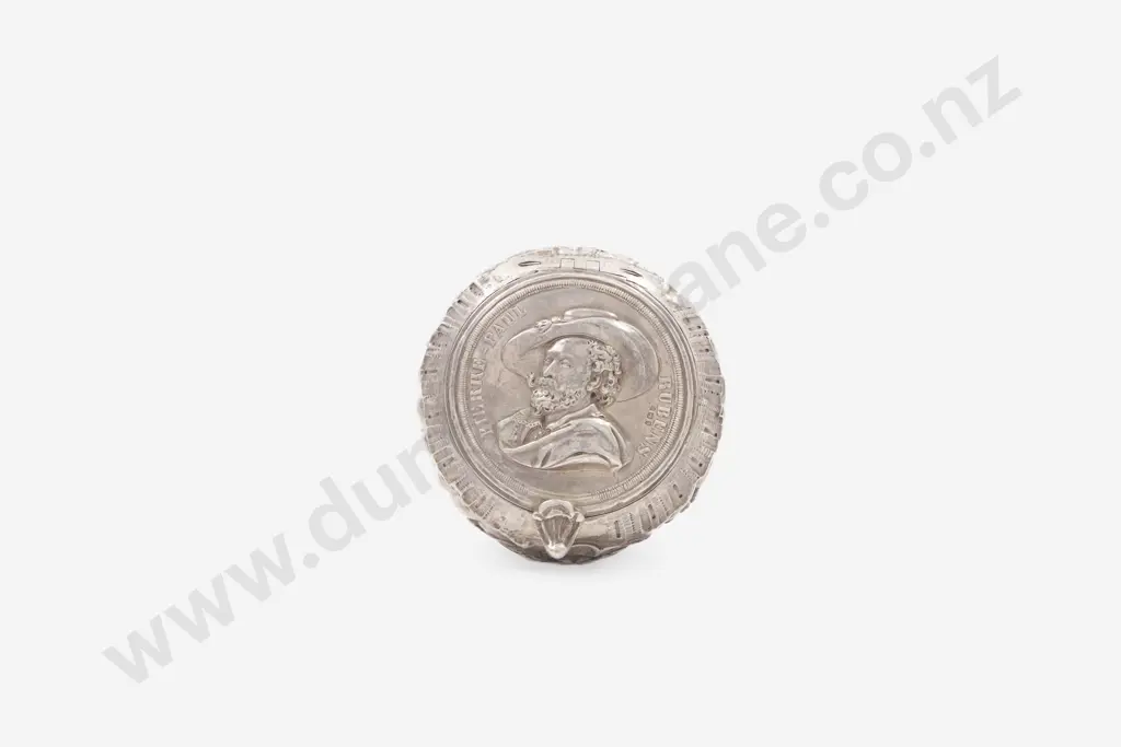 C19th European Silver Lidded Box Image 1++