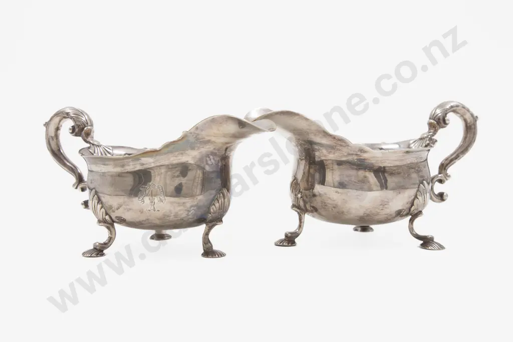 Fine Pair Of Geo III S/S Gravy Boats Image 1++