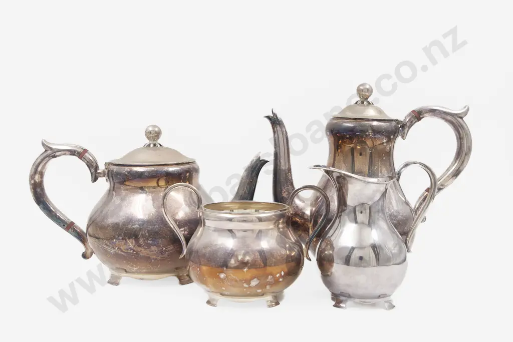 S/S 4 Piece Tea & Coffee Set Image 1++
