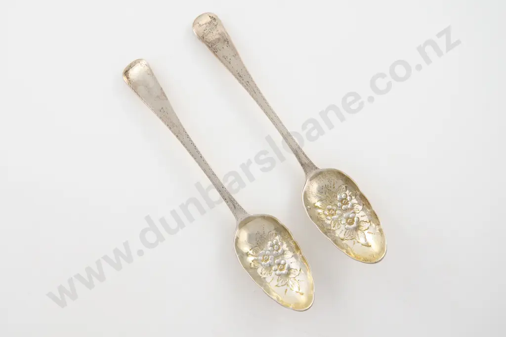 Pair Geo III S/S Berry Spoons Image 1++