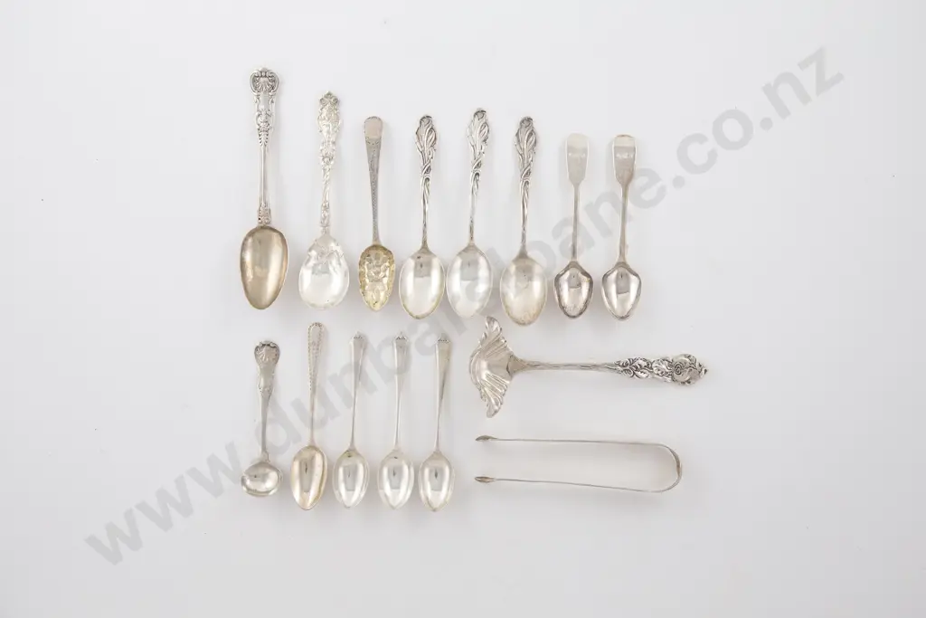 2 Georgian S/S Bright Cut Old English Tablespoons Image 1++