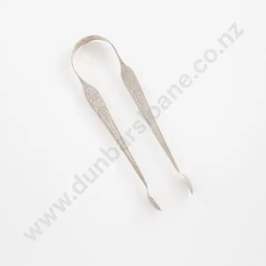 Pair Geo III Irish S/S Sugar Tongs