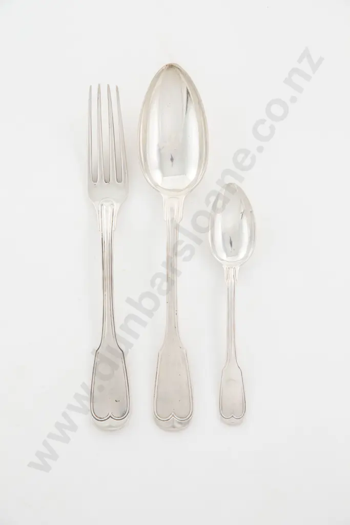19 Piece German .800 Cutlery Set By Schurmann Image 1++