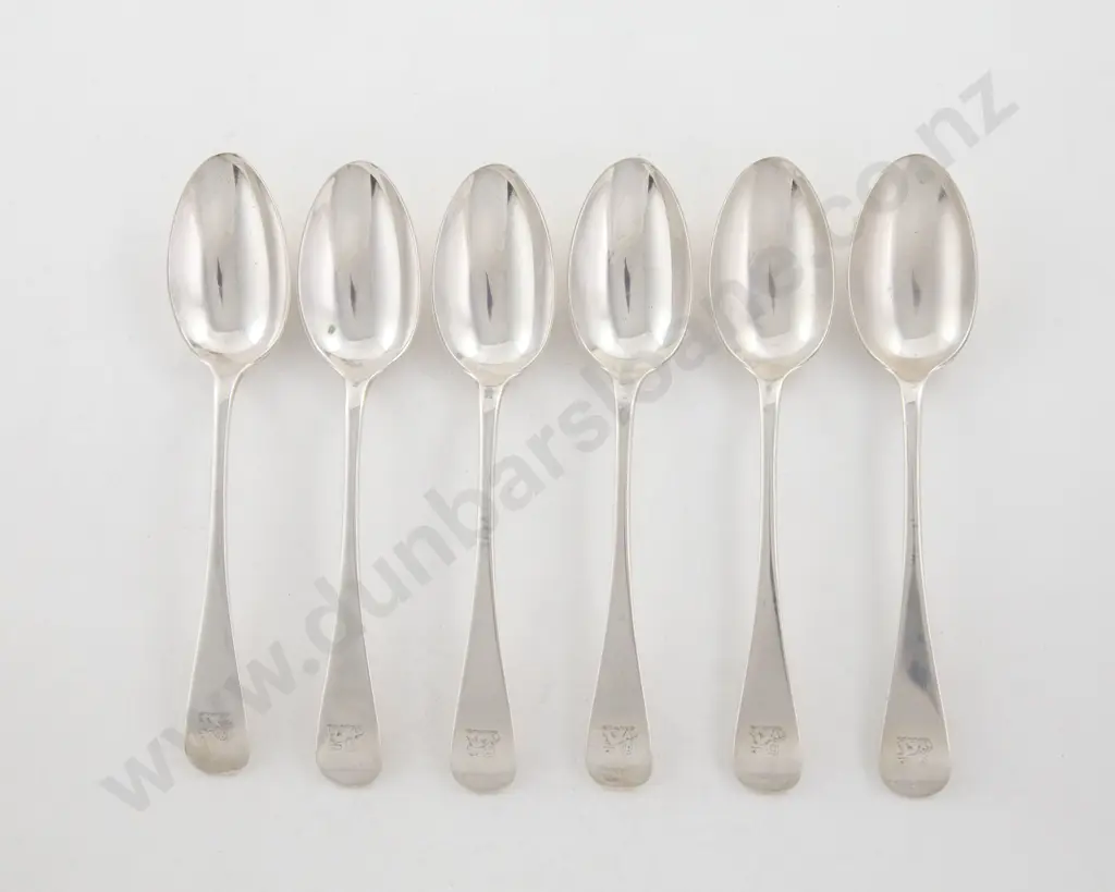 Set Of 6 Vict S/S Dessert Spoons Image 1++
