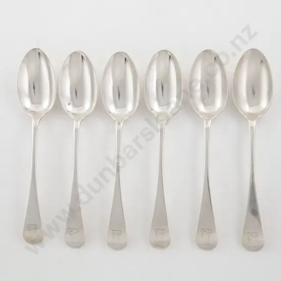 Set Of 6 Vict S/S Dessert Spoons