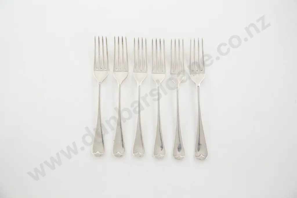 Set Of 6 S/S Dessert Forks by James Dixon & Sons, Sheffield Image 1++