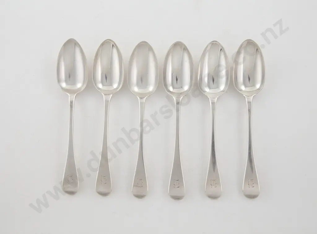 Set Of 6 Early Vict S/S Dessert Spoons Image 1++