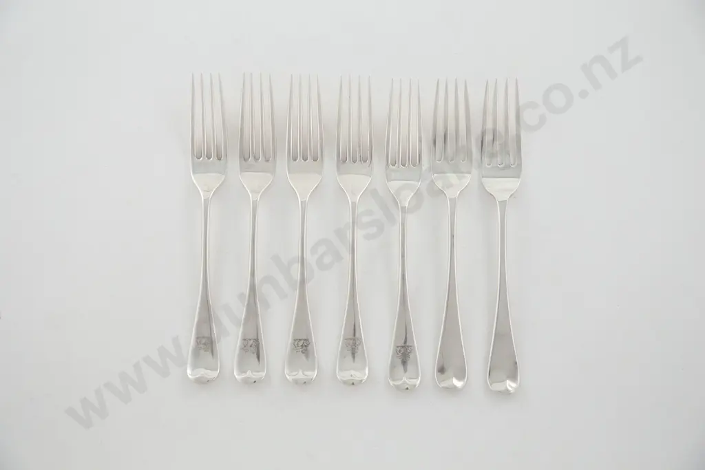 Composed Set Of 6 S/S Dessert Forks Image 1++