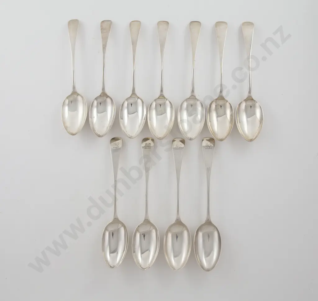 Set Of 11 Edw VII S/S Tablespoons Image 1++