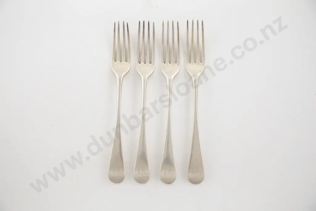 Set Of 4 Geo III S/S Table Forks Image 1++