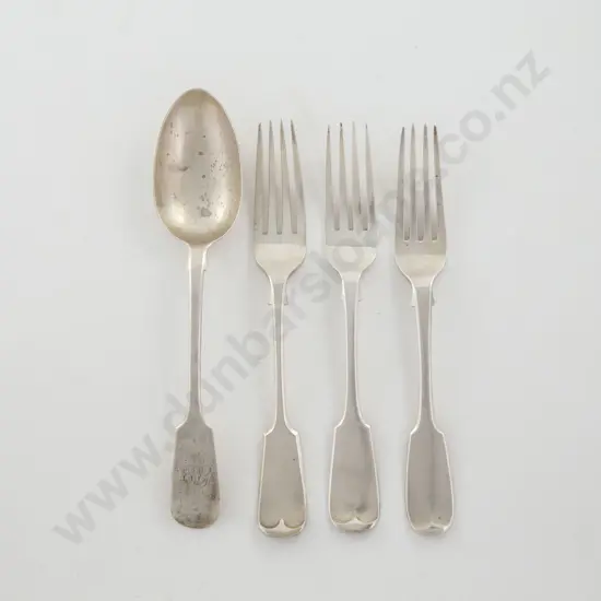 3 S/S Table Forks & A Tablespoon