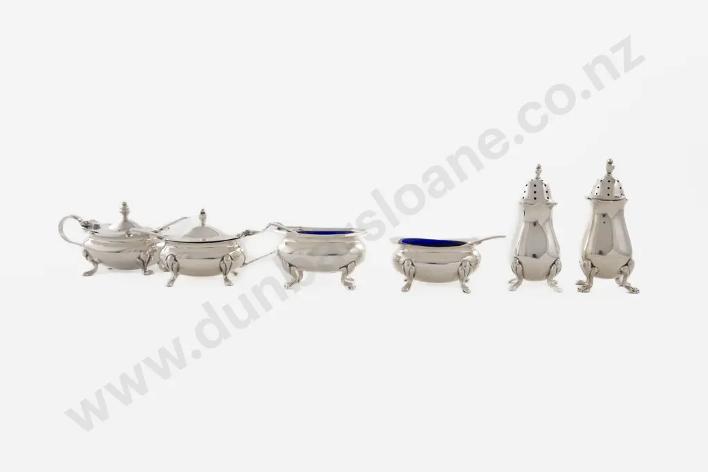 QEII 10 Piece S/S Cruet Set Image 1++