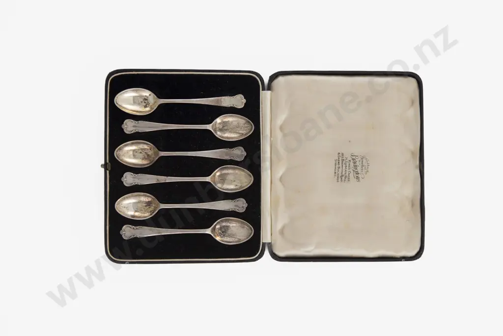 2 Cased Sets Of 6 S/S Coffee Spoons Image 1++