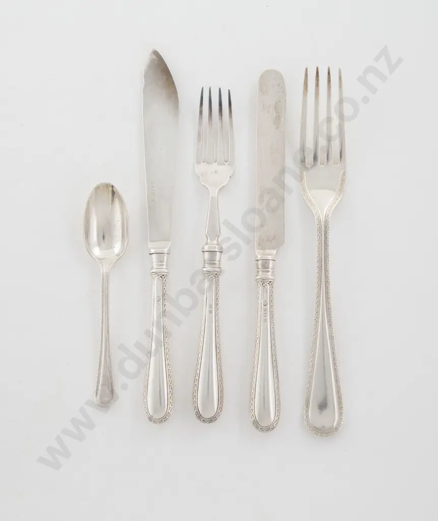 66 Piece Geo V S/S Cutlery Suite By Elkington & Co Image 1++