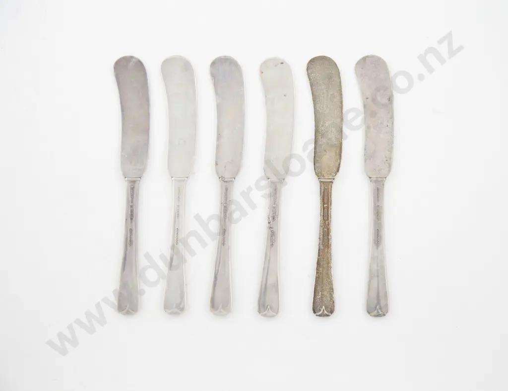 Set Of 6 American S/S Butter Knives Image 1++