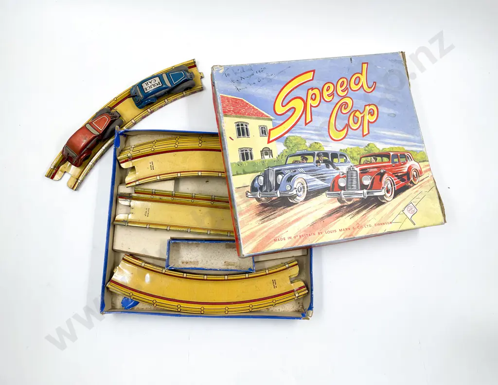 Boxed Louis Marx Gt Britain Speed Cop Image 1++