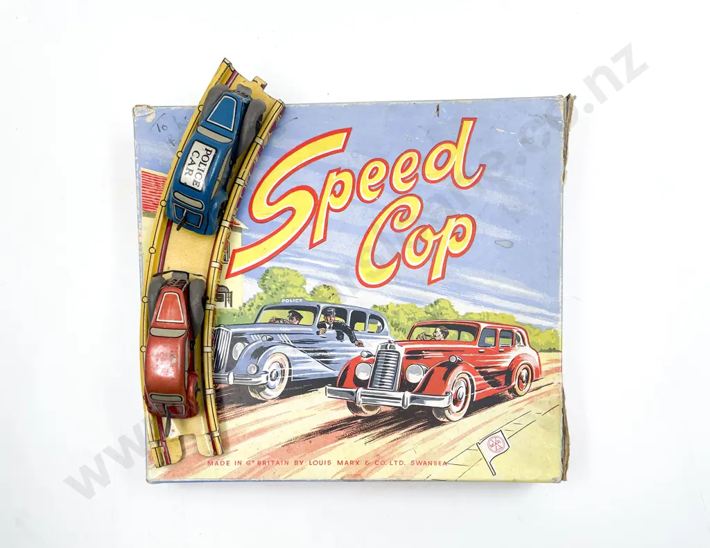 Boxed Louis Marx Gt Britain Speed Cop Image 1++